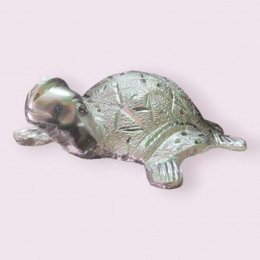 Tortoise in White Metal