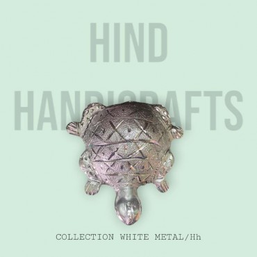 Tortoise in White Metal