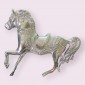 Horse in White Metal 