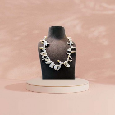 Pearls Ethnic Necklace 